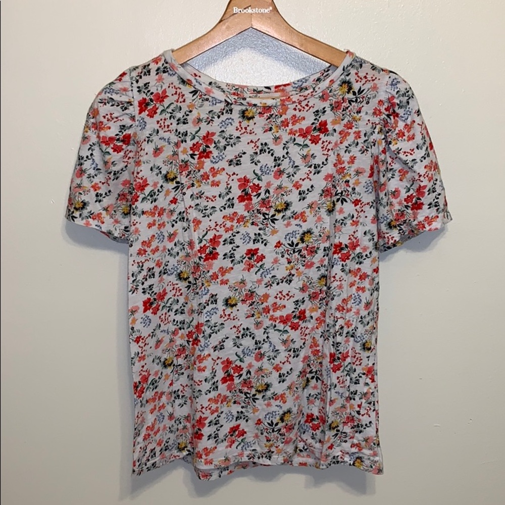 Floral cotton tee